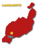 Karte Uga - Lanzarote