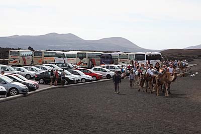 Auto-Parkplatz Kamelsafari Timanfaya Lanzarote