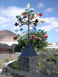 Windspiel geschaffen von Cesar Manrique - Fundación Cesar Manrique - Lanzarote