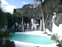 Innenhof mit Schwimmbad - Fundación Cesar Manrique - Lanzarote