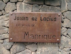 Schild am Eingang - Jardin de Cactus - Guatiza - Lanzarote