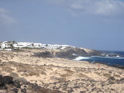 Blick auf das FKK-Dorf Charco del Palo - Lanzarote